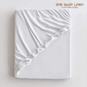 White fitted sheet – One Stop Linen