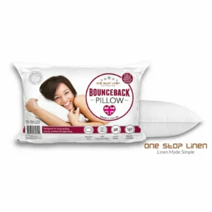 Bounce Back pillow in packaging – One Stop Linen
