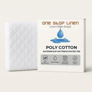Poly cotton quilted waterproof mattress protector box – One Stop Linen